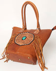 American Darling Tote Hand Tooled Genuine Leather women bag western handbag purse