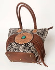American Darling Tote Hand Tooled Genuine Leather women bag western handbag purse
