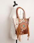 American Darling Tote Hand Tooled Genuine Leather women bag western handbag purse