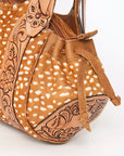 American Darling Hobo Hand Tooled Hair On Genuine Leather women bag western handbag purse