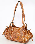 American Darling Hobo Hand Tooled Hair On Genuine Leather women bag western handbag purse