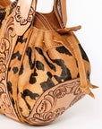American Darling Hobo Hand Tooled Hair On Genuine Leather women bag western handbag purse