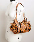 American Darling Hobo Hand Tooled Hair On Genuine Leather women bag western handbag purse