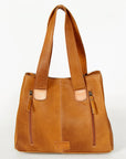 American Darling Tote Hand Tooled Hair On Genuine Leather women bag western handbag purse