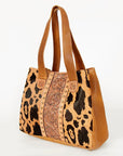 American Darling Tote Hand Tooled Hair On Genuine Leather women bag western handbag purse