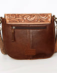 American Darling Messenger Hand Tooled Hair On Genuine Leather women bag western handbag purse