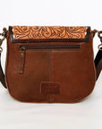 American Darling Messenger Hand Tooled Hair On Genuine Leather women bag western handbag purse