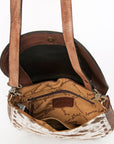 American Darling Messenger Hand Tooled Hair On Genuine Leather women bag western handbag purse