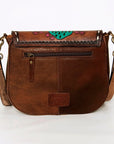 American Darling Messenger Hand Tooled Hair On Genuine Leather women bag western handbag purse
