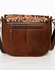 American Darling Messenger Hand Tooled Hair On Genuine Leather women bag western handbag purse