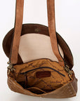 American Darling Messenger Hand Tooled Hair On Genuine Leather women bag western handbag purse