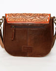 American Darling Messenger Hand Tooled Hair On Genuine Leather women bag western handbag purse