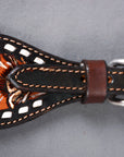 Bar H Equine Leather Spurs Straps for Adults - Western Womens Spur Straps for Horse Riding, Barrel Racing, Show, and Rodeo
