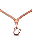 BAR H EQUINE Western Horse Genuine Leather Breast Collar Tan
