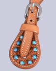 Bar H Equine Leather Spurs Straps for Adults - Western Womens Spur Straps for Horse Riding, Barrel Racing, Show, and Rodeo