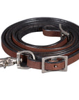BAR H EQUINE Western Leather Horse Rein With Adjustable Buckle