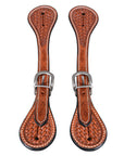 Bar H Equine Leather Spurs Straps for Adults - Western Womens Spur Straps for Horse Riding, Barrel Racing, Show, and Rodeo