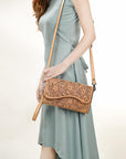 American Darling ADBGZ460A Wallet Hand Tooled Genuine Leather women bag western handbag purse