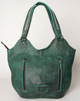 American Darling ADBG775B Tote Genuine Leather Women Bag Western Handbag Purse