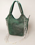 American Darling ADBG775B Tote Genuine Leather Women Bag Western Handbag Purse