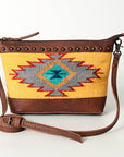 American Darling Saddle Blanket Genuine Leather Women Bag Western Handbag Purse