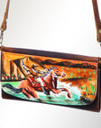 American Darling Wallet Genuine Leather Women Bag Western Handbag Purse