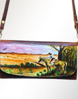 American Darling Wallet Genuine Leather Women Bag Western Handbag Purse