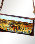 American Darling Wallet Genuine Leather Women Bag Western Handbag Purse
