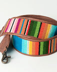 American Darling ADBT138 Saddle Blanket Genuine Leather Crossbody Handle Strap For Bags