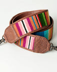 American Darling ADBT138 Saddle Blanket Genuine Leather Crossbody Handle Strap For Bags