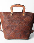 American Darling ADBGZ517 Tote Hand Tooled Genuine Leather Women Bag Western Handbag Purse