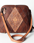 American Darling ADBGZ518 Crossbody Hand Tooled Genuine Leather Women Bag Western Handbag Purse