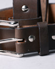 HILASON Western Genuine Leather Belt for Men Women Cowboy Cowgirl Handmade Unisex Full Grain Heavy Duty Tooled Belt for Jeans
