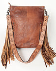 American Darling Messenger Hand Tooled Hair On Genuine Leather Women Bag Western Handbag Purse