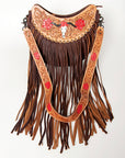 American Darling ADBG523A Hobo Hand Tooled Genuine Leather Women Bag Western Handbag Purse