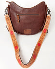 American Darling ADBG523A Hobo Hand Tooled Genuine Leather Women Bag Western Handbag Purse