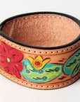 American Darling Bracelet Hand Tooled Carved Genuine Leather Women | Handmade Western Rustic