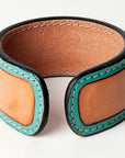 American Darling ADBRF158 Hand tooled carved Genuine Leather Bracelet women