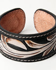 American Darling Bracelet Hand Tooled Carved Genuine Leather Women | Handmade Western Rustic
