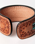 American Darling ADBRF165 Hand tooled carved Genuine Leather Bracelet women