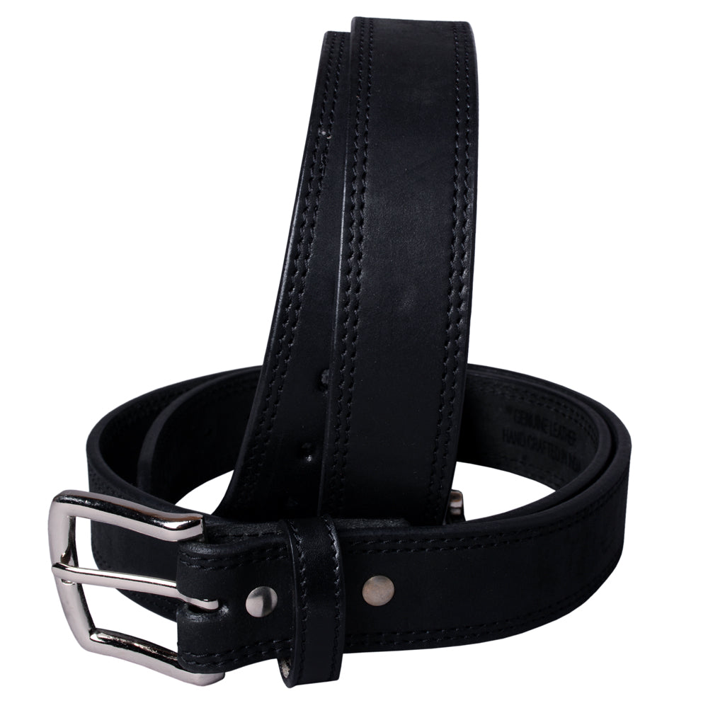 HILASON Western Genuine Leather Belt for Men Women Cowboy Cowgirl Handmade Unisex Full Grain Heavy Duty Tooled Belt for Jeans