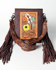 American Darling ADBGZ285A Crossbody Hand Tooled Genuine Leather Women Bag Western Handbag Purse