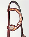 American Darling ADPAF133-HS Western Horse One Ear Headstall Leather