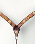 AMERICAN DARLING Western Horse Headstall Breast Collar Set American Leather