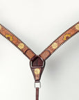 AMERICAN DARLING Western Horse Headstall Breast Collar Set American Leather