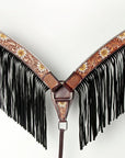 AMERICAN DARLING Western Horse Headstall Breast Collar Set American Leather