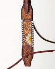 AMERICAN DARLING Western Horse Headstall Breast Collar Set American Leather