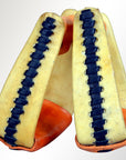 Horse Western Saddle Stirrup Rawhide Leather Stirrups Pair Hilason