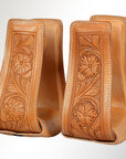Horse Western Saddle Stirrup Leather Floral Stirrups Pair Hilason