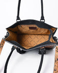 American Darling Briefcase Hand Tooled Saddle Blanket Genuine Leather women bag western handbag purse